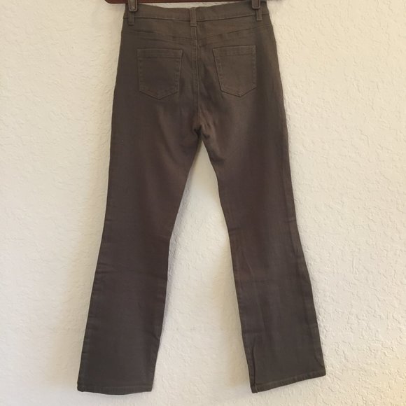 DG2 Diane Gilman Med Brown BootCut Jean Sz 2 - Picture 3 of 5
